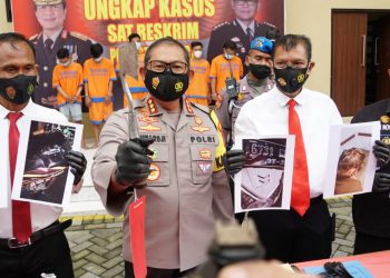 Polresta Ringkus Aksi Pelemparan Paving