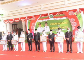 Pelantikan 172 Kades se Sidoarjo Tuntas