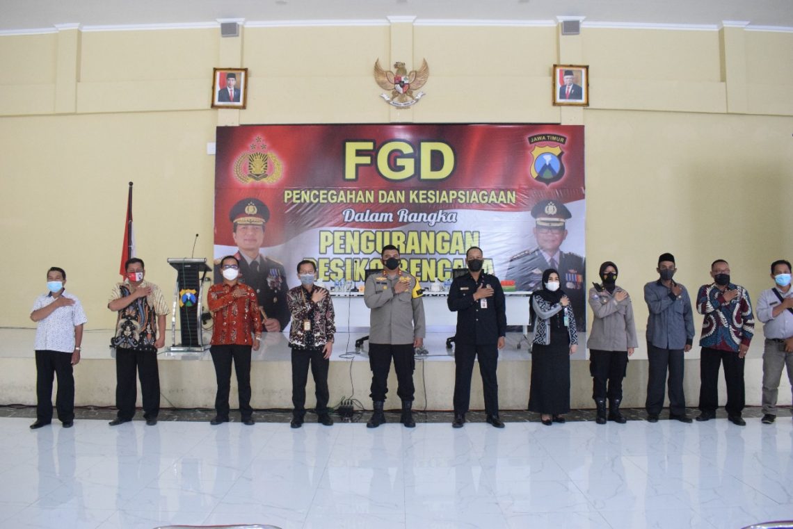 Polresta Sidoarjo dan BPBD Gelar FGD