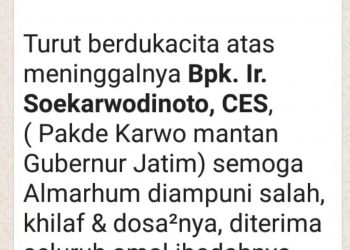 Berita Wafatnya Pakde Karwo “hoax”