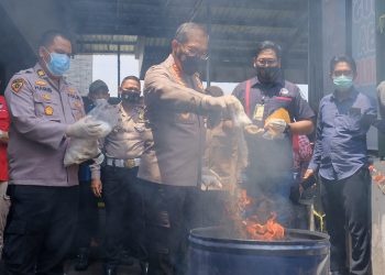 BB Narkoba Jaringan Malaysia Dimusnahkan