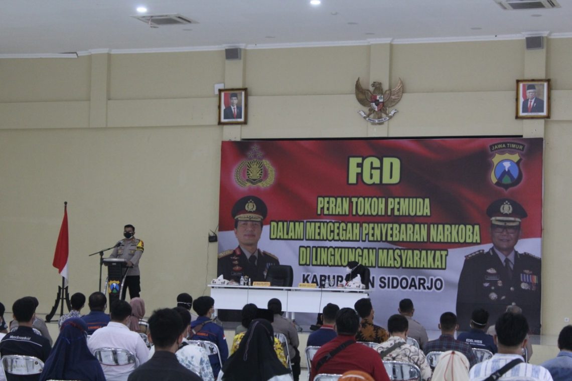Pencegahan Narkoba, Polresta Sidoarjo Gelar FGD