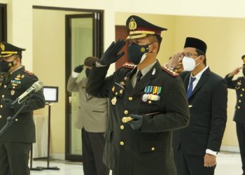 Forkopimda Ikuti Upacara Hari Bhayangkara ke-75 Secara Virtual