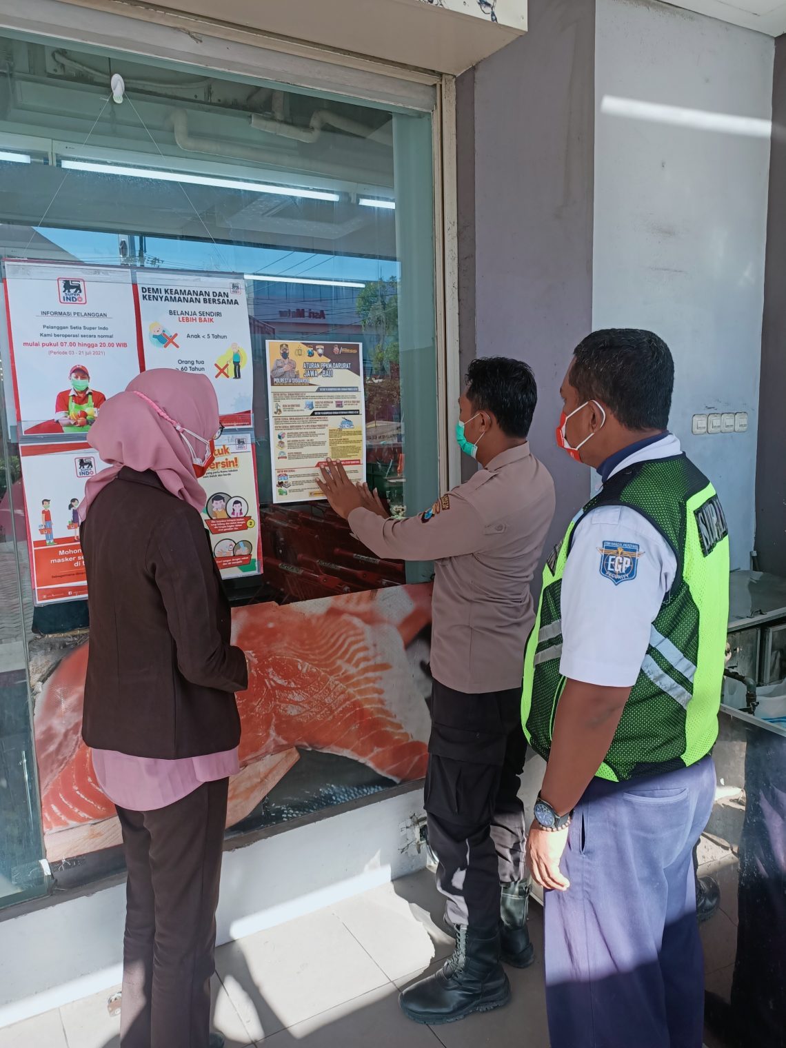 Polresta Sidoarjo Sosialisasi PPKM Darurat