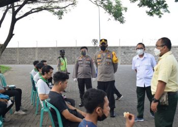 Kapolresta Tinjau Vaksinasi Gotong royong