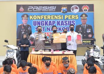 Polresta Sidoarjo Ringkus 36 Tersangka Narkoba