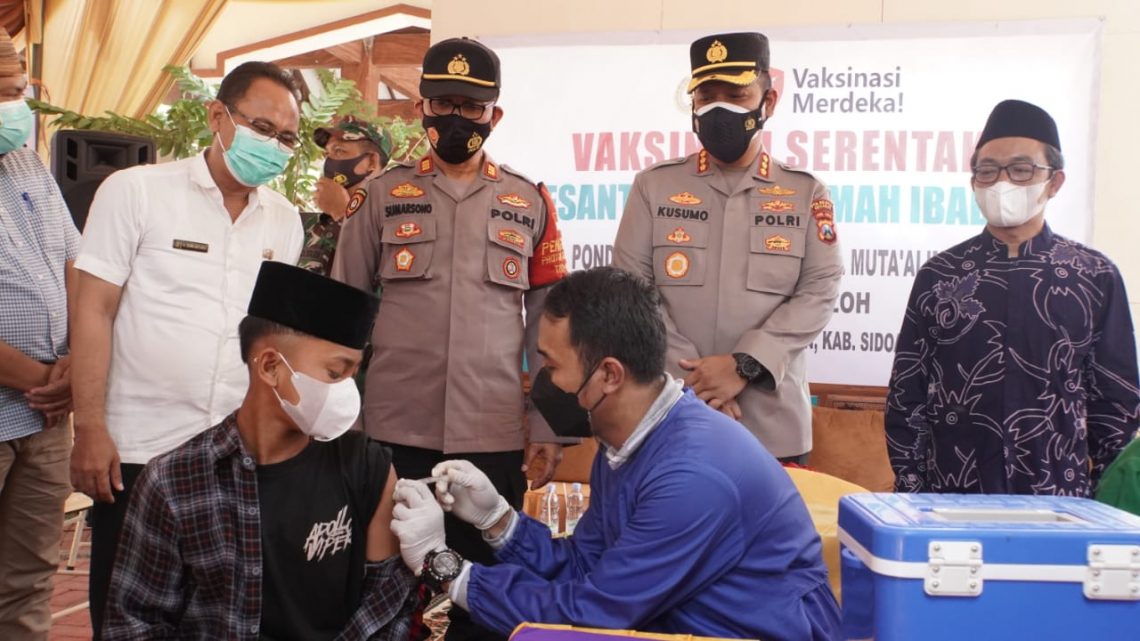 Vaksinasi di Pesantren dan Rumah Ibadah Sidoarjo, Dimasifkan