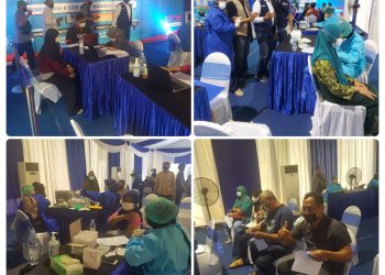 Vaksinasi dan Sembako Untuk 550 Warga dari PT Bandell Lighting