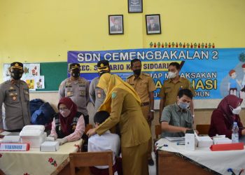 Polresta Sidoarjo Kejar Target Vaksinasi Anak