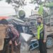 Gara-gara Ngantuk, Bus Hantam Pikup dan Trailer