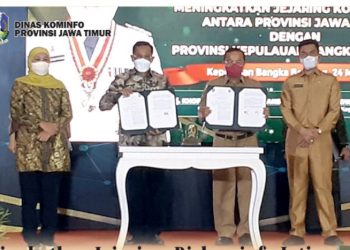 Pemprov Jatim dan Pemprov Babel Tandatangani MOU Kerja Sama