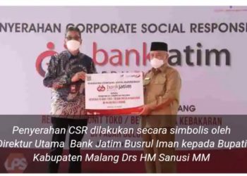 Bank Jatim Renov 55 Toko Korban Kebakaran Pasar Bululawang