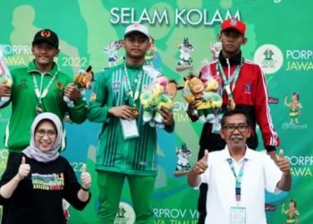 Perenang Lumajang Catat Rekor Porprov di Cabor Finswimming
