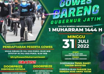 Gowes Bersama Gubernur Khofifah, Rebut 3 Hadiah Umroh