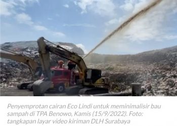 Bau Sampah TPA Benowo “Disuntik Mati’ dengan Eco Lindi