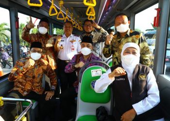 Gubernur Khofifah Gratiskan bus Trans Jatim pada 12 Oktober