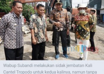 Sidak ke-2 di Kali Cantel, Wabup Subandi Makin Kesal Dengan Kinerja Kontraktor