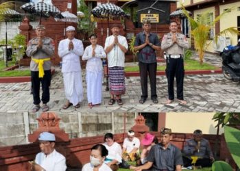 Ibadah Suci Bulan Purnama di Pura Kertha Bumi Bhayangkara