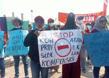 Pintu Masuk Proyek Citra Garden di Blokir Warga