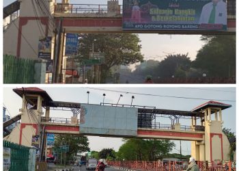 Tanpa Alasan Satpol PP Turunkan Baliho Ketua DPRD Sidoarjo