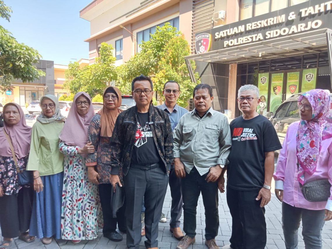 Warga Sidokepung Tuntut Keadilan Hukum ke Mapolres Sidoarjo