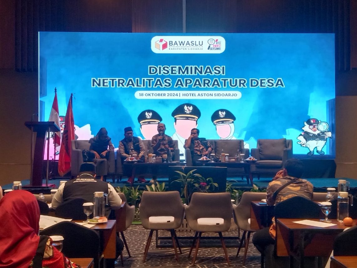 Bawaslu Tegaskan Aparatur Desa Netral Dalam Pilkada Sidoarjo