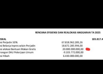 TAPD Hapus Bantuan Makan Siang Gratis