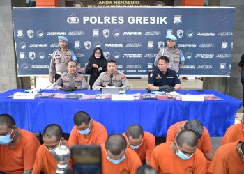 Polres Gresik Amankan 20 Tersangka