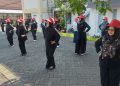 Dengan Senam, DWP Sekretariat DPRD Sidoarjo, Menjaga Kekompakan