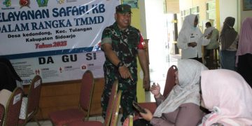 Pendampingan Kodim 0816/Sidoarjo dalam Safari KB di Tulangan