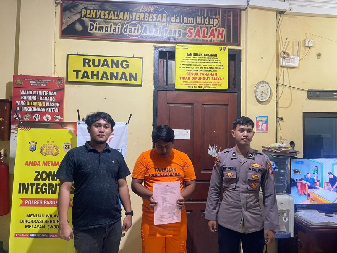 Polres Pasuruan Tangkap Pengedar 32 Poket Sabu di Bangil