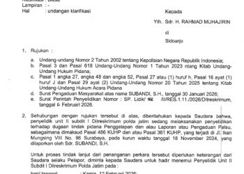 Ngebet Islah, Subandi Malah Laporkan Suami Wabup ke Polda