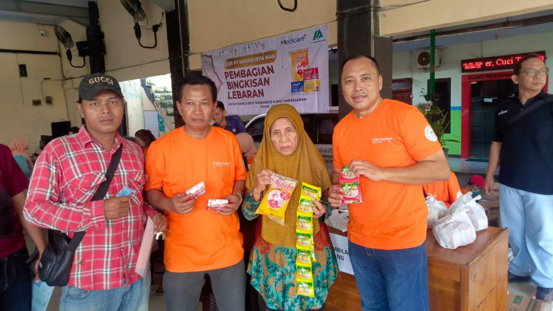 CSR PT Megasurya Mas Berbagi Kebahagiaaan Lebaran di Kecamatan Waru