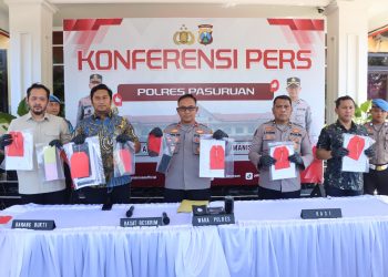 Polres Pasuruan Bekuk Pria Asal Pandaan Dengan  Bukti 118 Gram Sabu