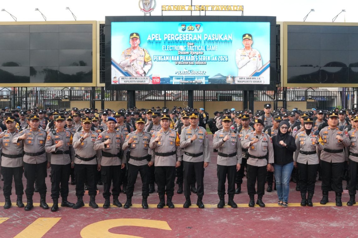 Polresta Sidoarjo Siagakan 1140 Personel