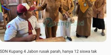 SDN Kupang 4 Jabon Rusak Parah