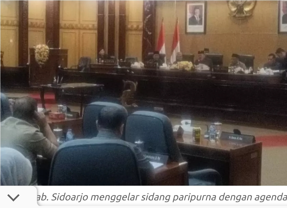 Banggar DPRD Sidoarjo, Laporkan Perubahan 2026